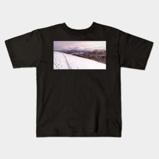 The Top of the Black Run Kids T-Shirt